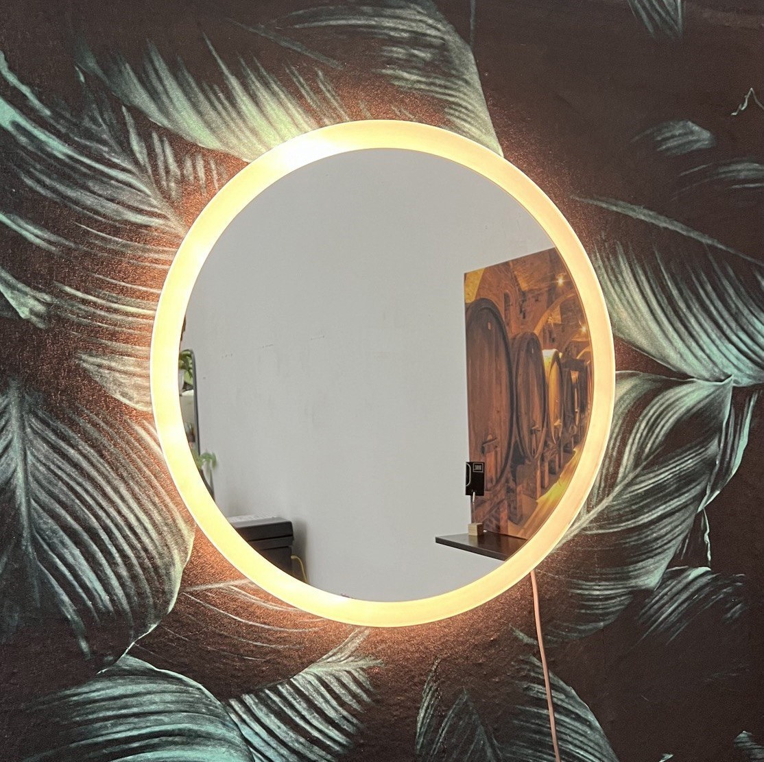 Изображение товара Зеркало для ванной Alfa mirrors подогрев Svet-7AVzVt-Lite с подсветкой 70x70см включение на взмах