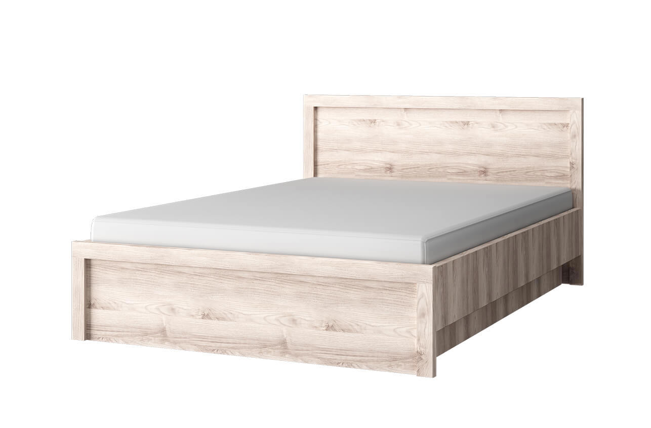 Изображение товара Кровать Anrex Jazz 206.9x89.5x127.3 см из ЛДСП цвет каштан