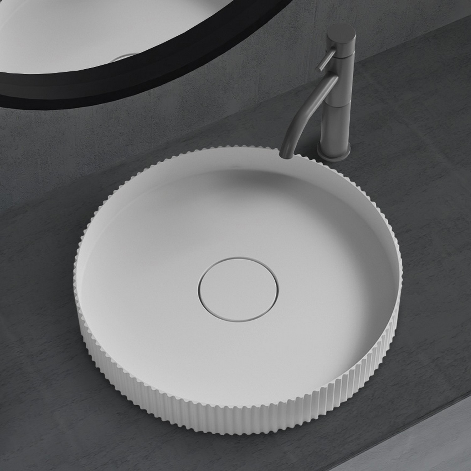 Изображение товара Раковина накладная Abber stein AS2604 40см цвет белый