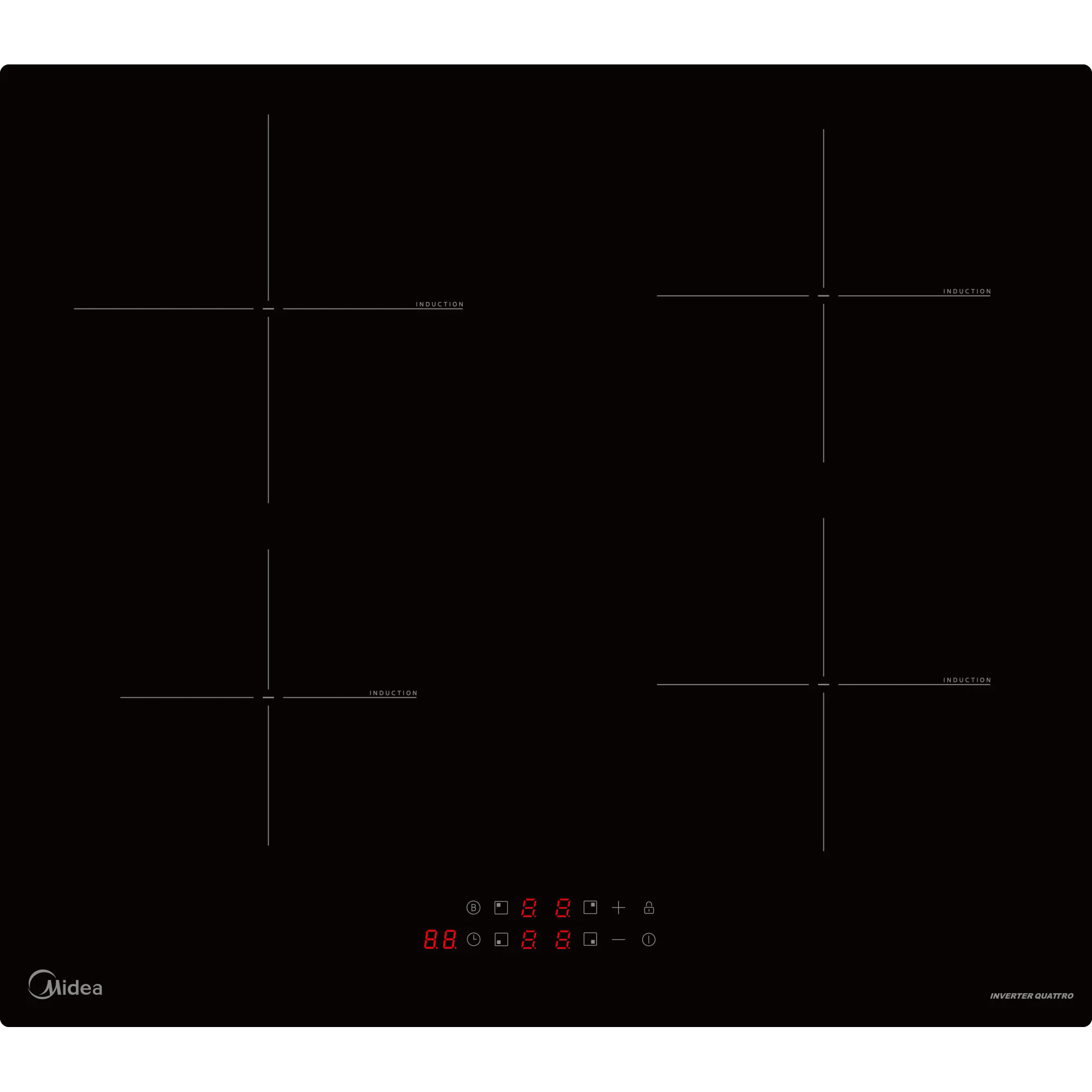 Изображение товара Электрическая варочная панель Midea MIH64103 693943 59 см 4 конфорки цвет черный