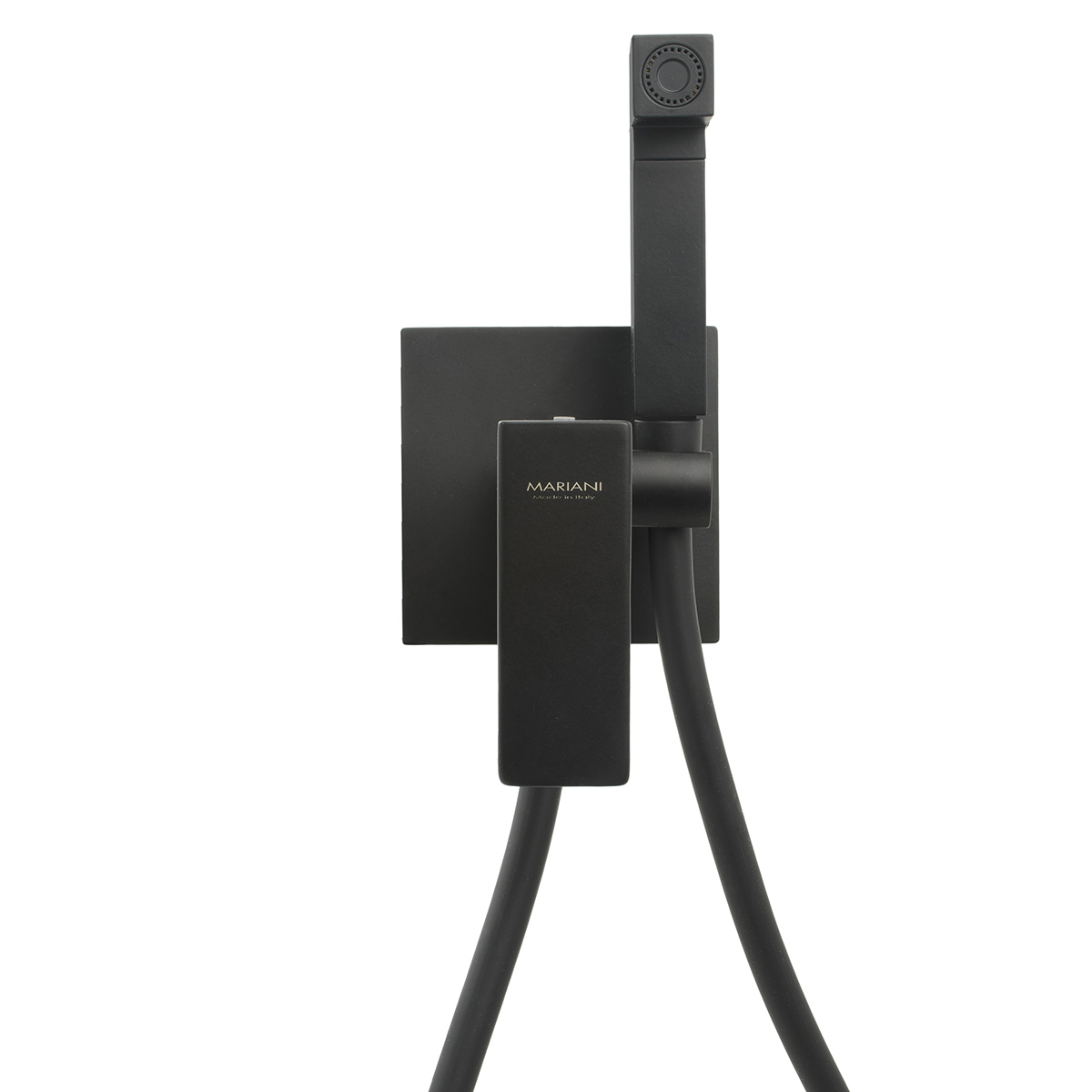 Изображение товара Набор для подключения гигиенического душа Mariani B14185RE цвет черный матовый