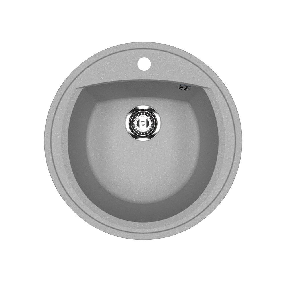 Изображение товара Врезная кухонная мойка ULGRAN U-603 52x52 см искусственный камень серый