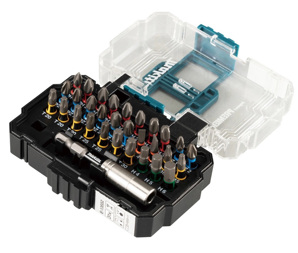 Изображение товара Набор бит Makita E-13552 31 предметов для шуруповертов