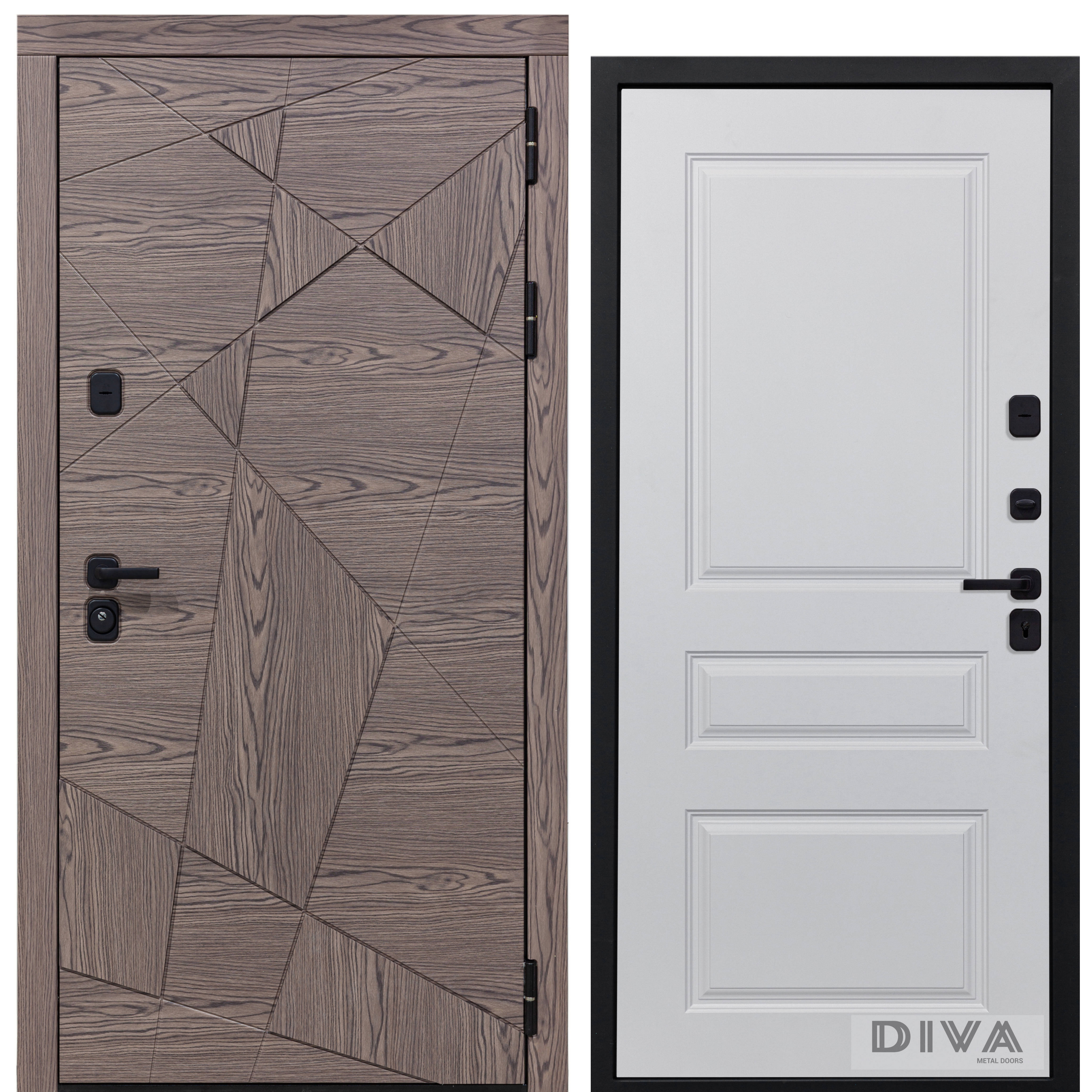 Изображение товара Входная дверь Diva Line 40 УТ-00074828 960x2050см правая цвет коричневый