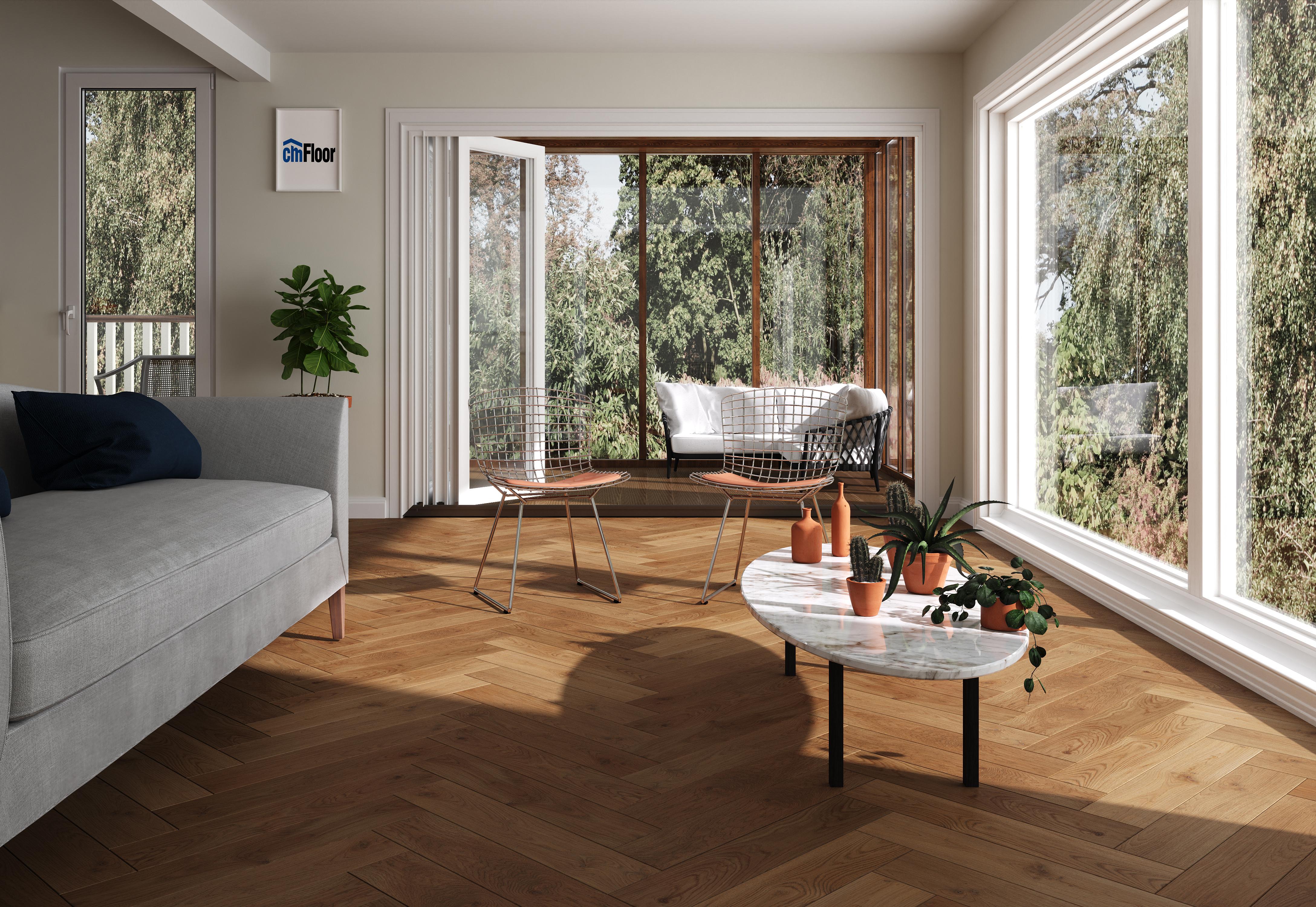 Изображение товара SPC плитка CM Floor Parkett 16 Дуб Умео 43 класс толщина 5.50 мм 1.78 м², цена за упаковку