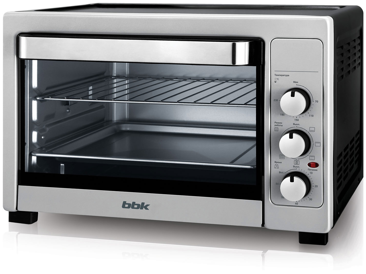 Изображение товара Электропечь BBK OE3884MC 1800 Вт, 38 л, серебристая