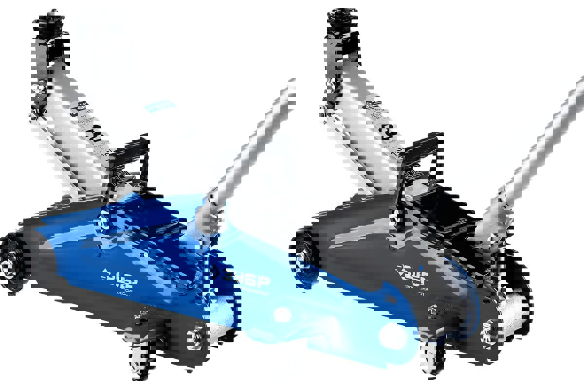 Изображение товара Гидравлический подкатной домкрат ЗУБР Т-50 2 тонны 130-380 мм профессиональный