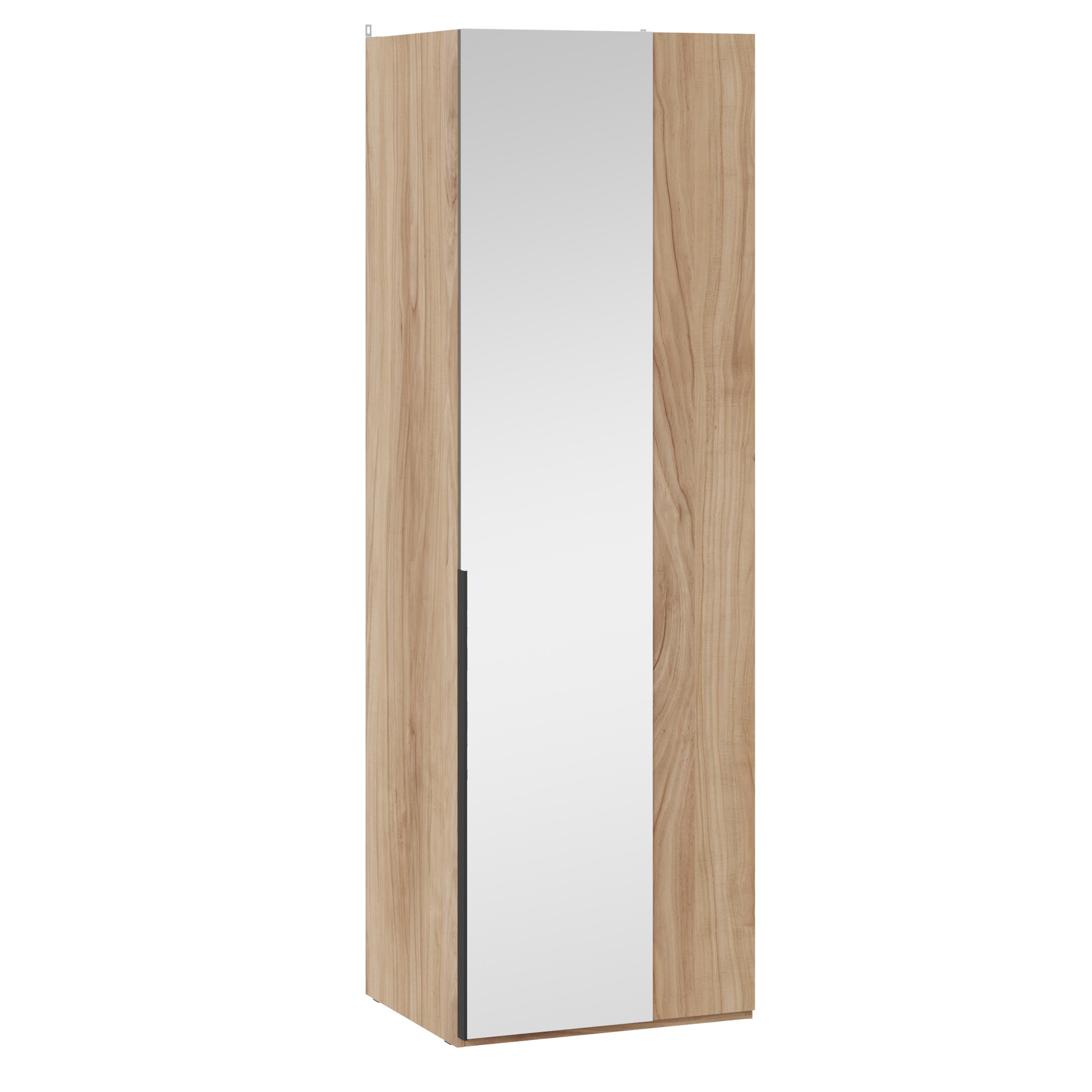 Изображение товара Шкаф Трия 70x217x58 см из ЛДСП цвет яблоня беллуно/графит современный дизайн