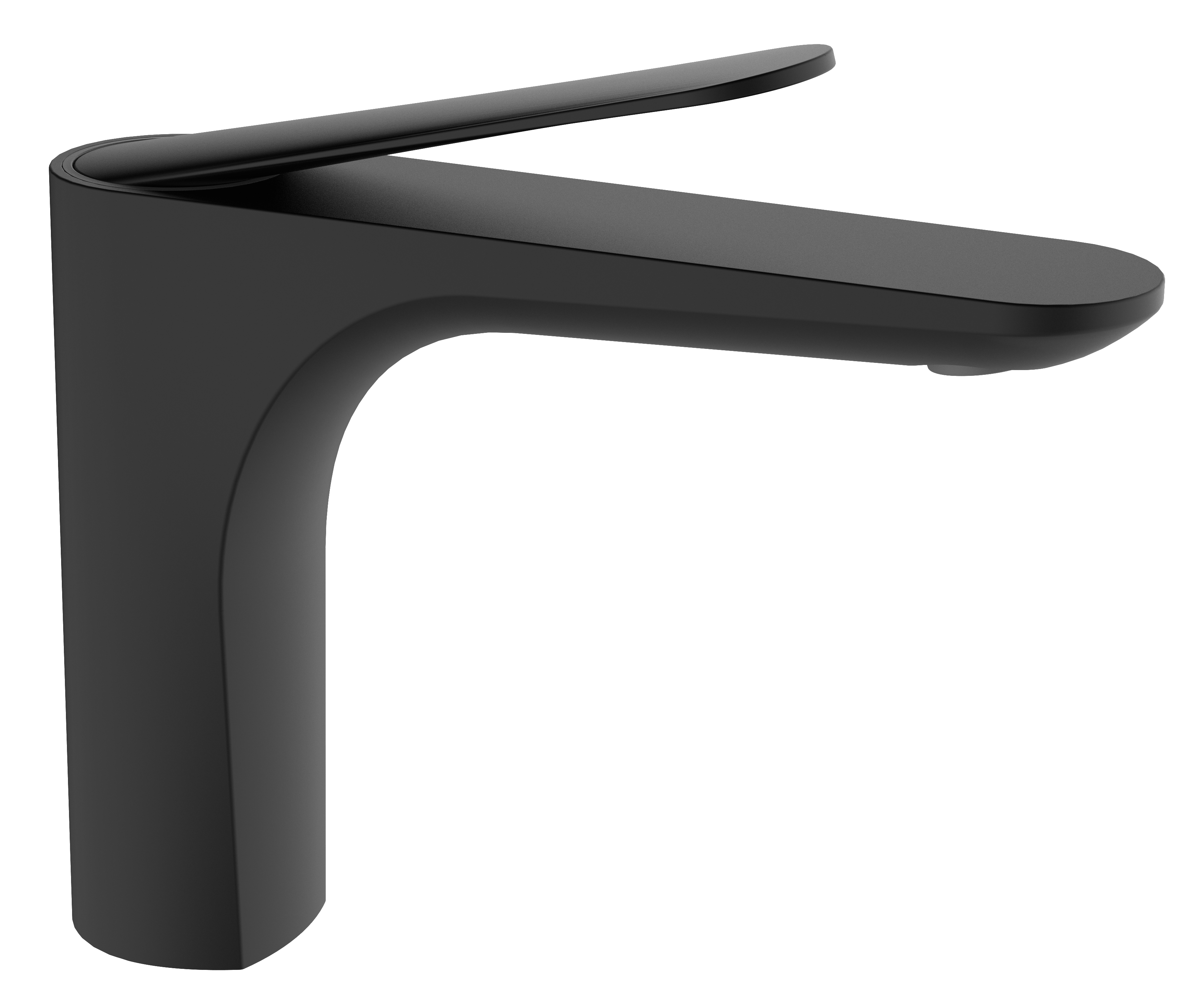 Изображение товара Смеситель для раковины RAGLO R21 R21.10.06 однорычажный черный латунь монтаж