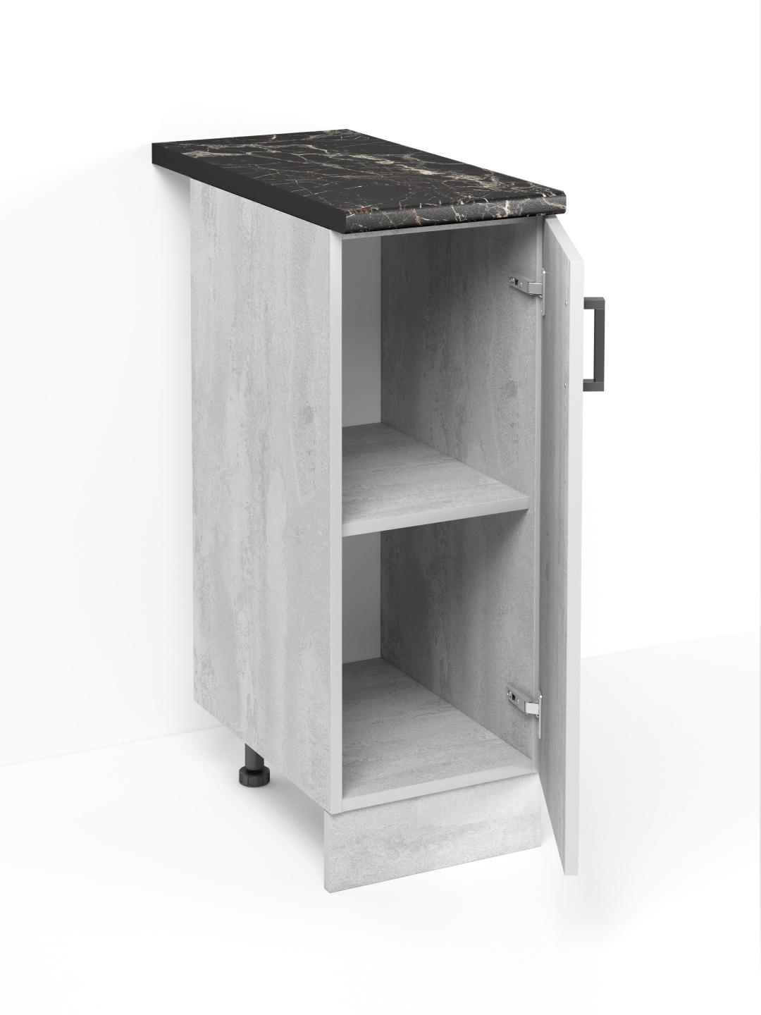 Изображение товара Напольный шкаф Кухонный модуль Грэй 30x82.8x60 см светлый бетон серый ламинированный