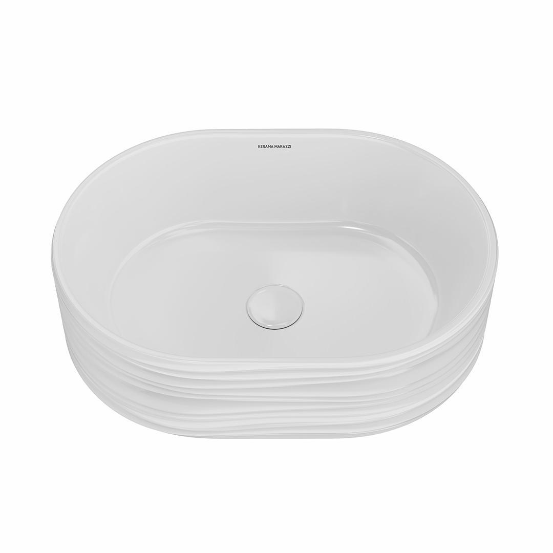 Изображение товара Раковина накладная Kerama marazzi artbasin SA.wb.50\WHT 50см цвет белый