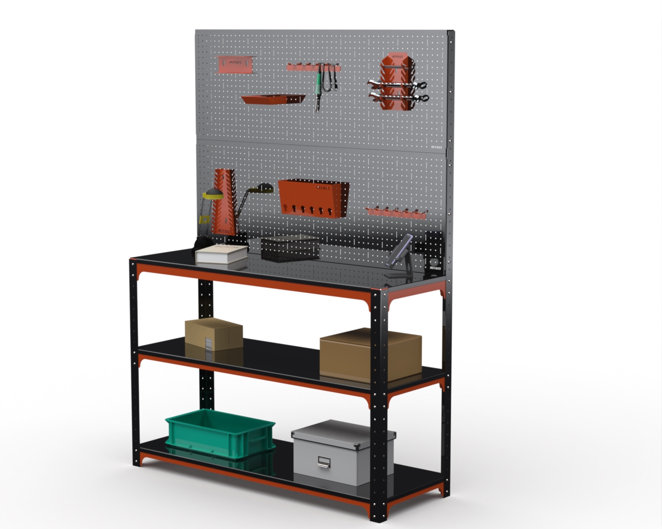 Изображение товара Стол-верстак Metalex Kit 204700 950x1000x600 мм, максимальная нагрузка до 260 кг