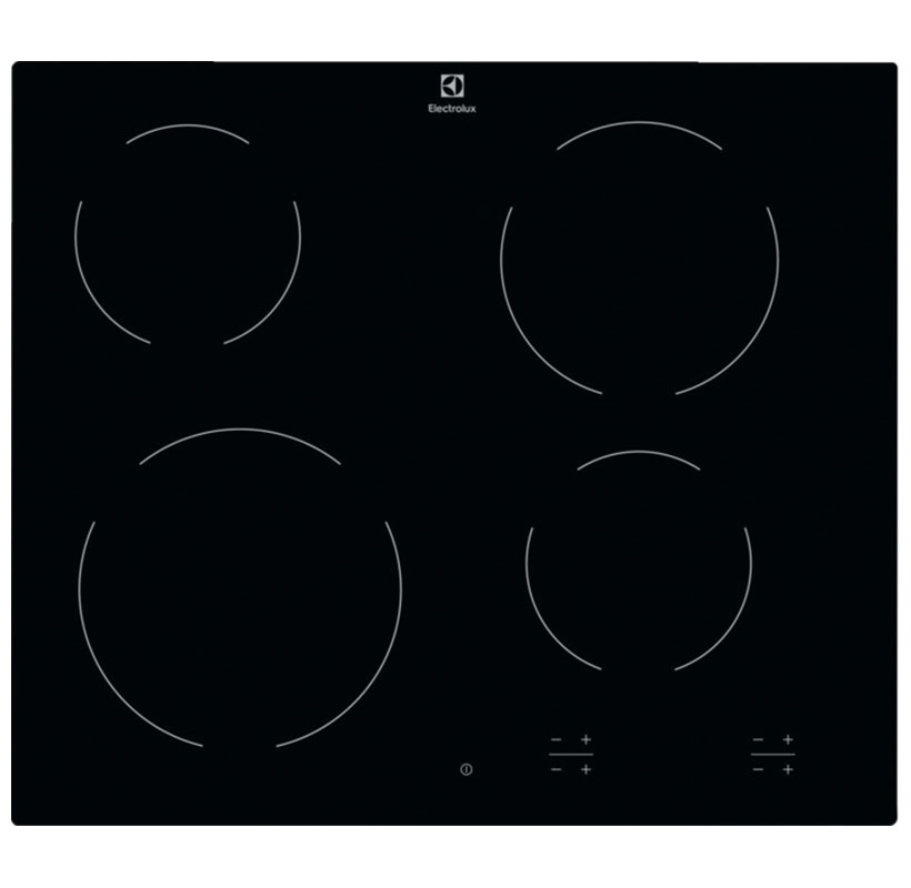 Изображение товара Электрическая варочная панель Electrolux EHF6240IOK 59 см 4 конфорки цвет черный