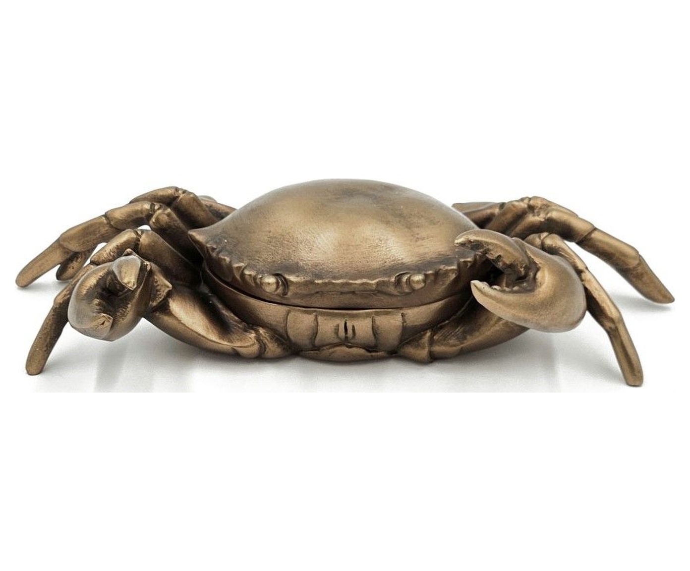 Изображение товара Декор Гласар C5468 — краб-шкатулка, коричневая, 8x15 см