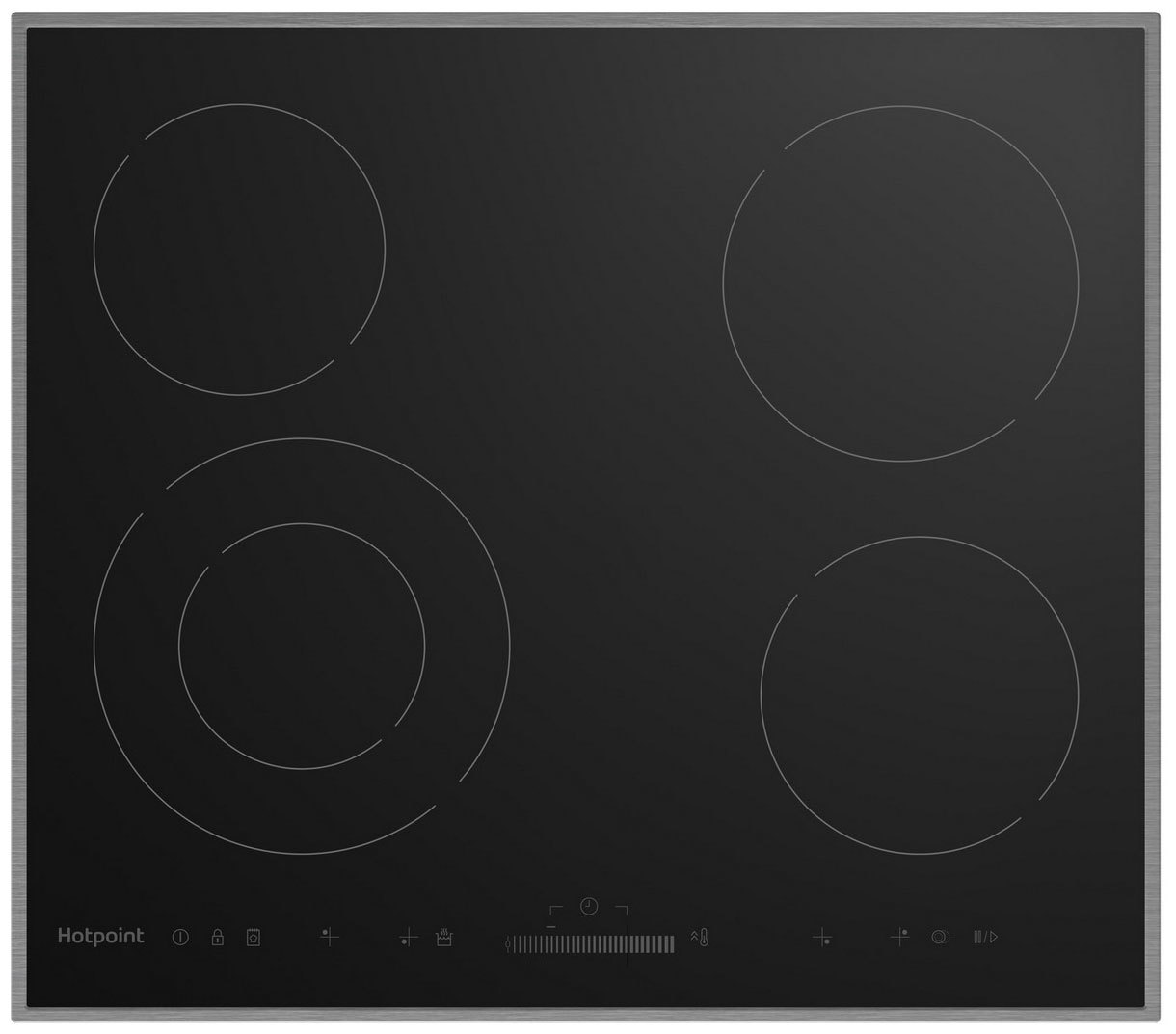 Изображение товара Электрическая варочная панель Hotpoint HR 6T2 X S 58 см 4 конфорки цвет черный
