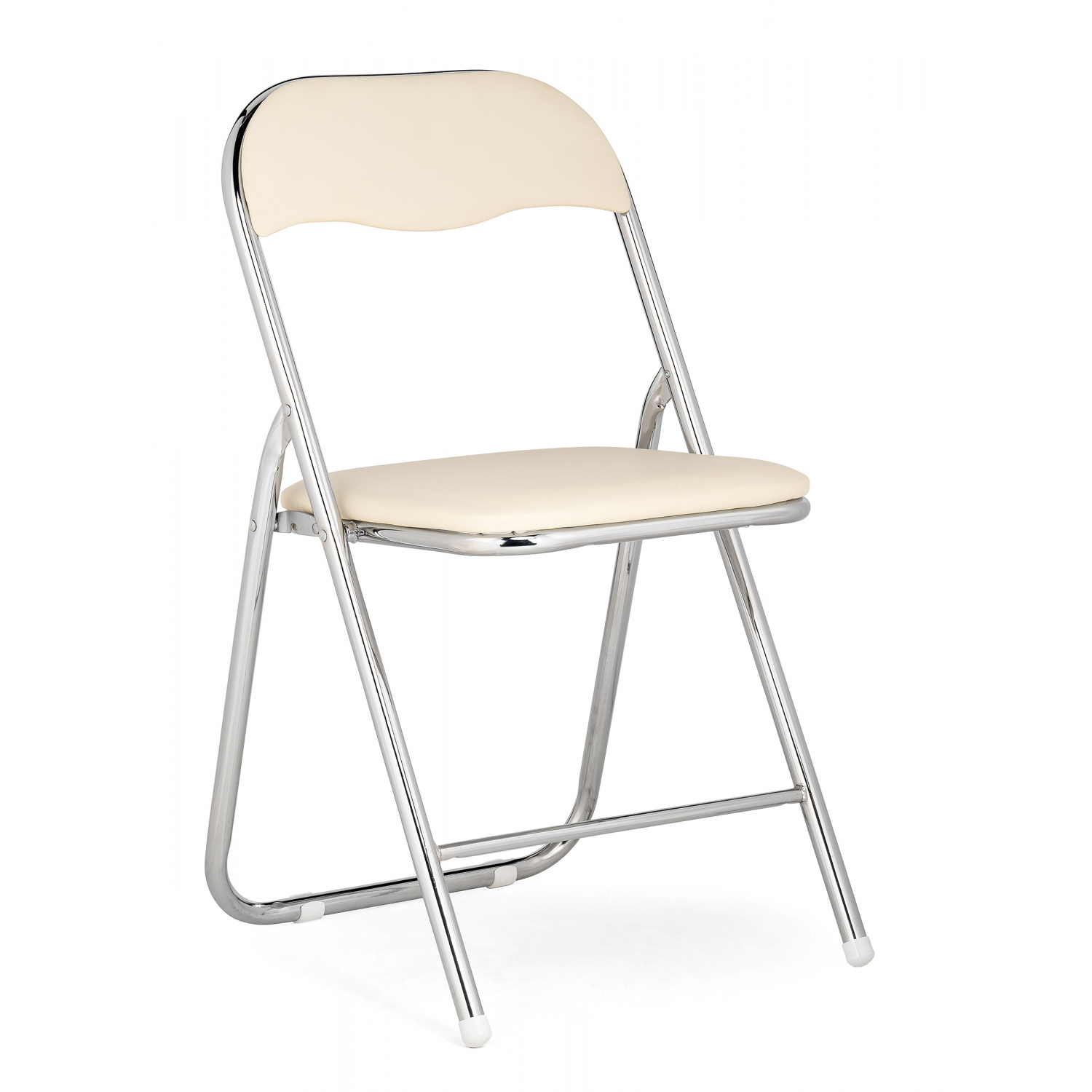 Изображение товара Стул Woodville 15481 на металлокаркасе из искусственной кожи бежевый современный дизайн