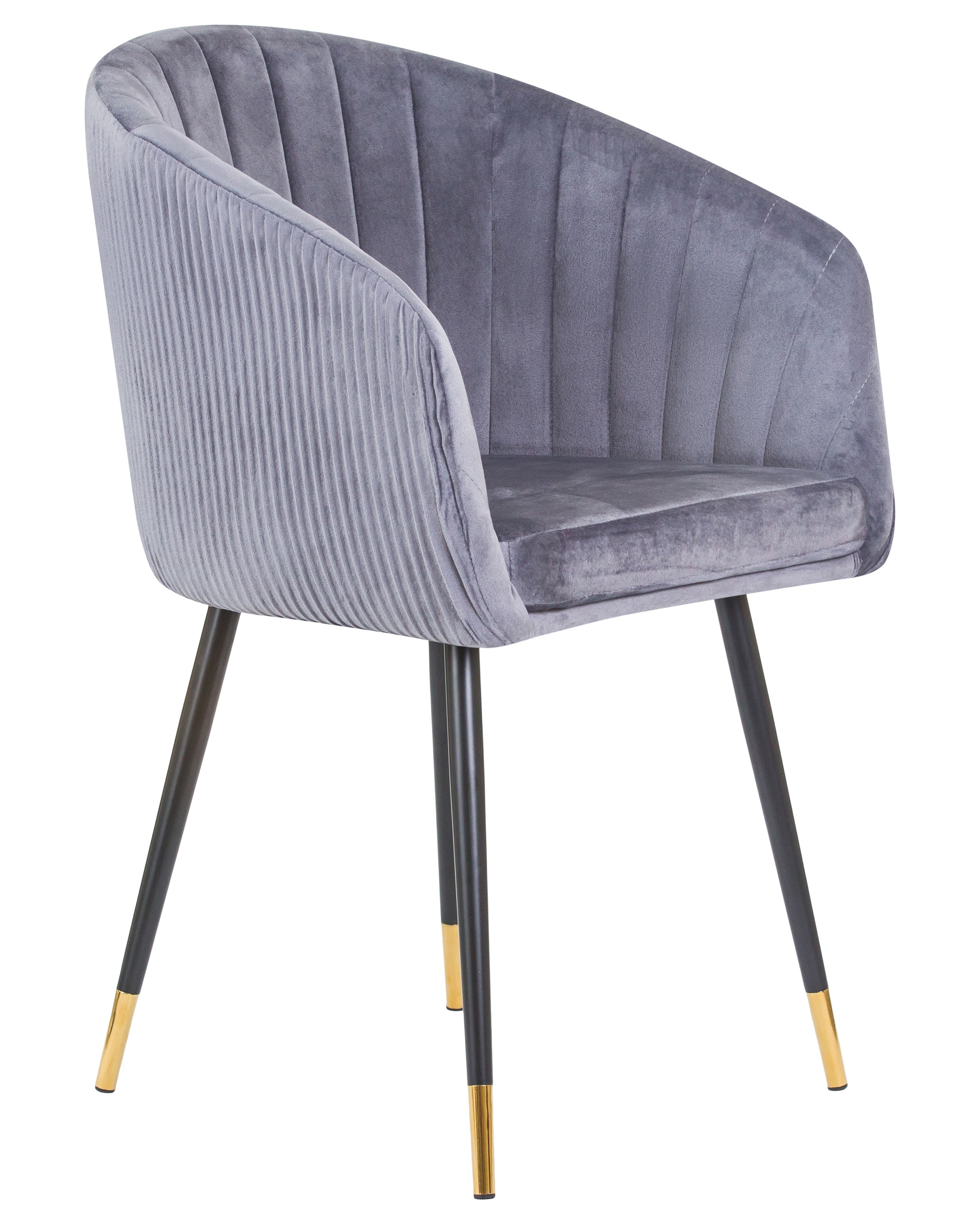 Изображение товара Кухонный стул DOBRIN MARY с мягким велюровым сиденьем и металлическими ножками