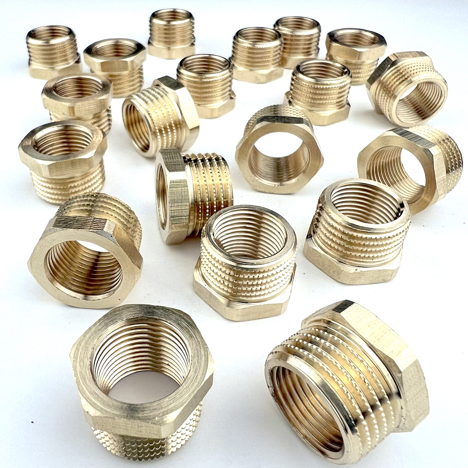 Изображение товара Латунная фитинг-футорка 1/2"x3/8" ВР-НР для водопровода, 20 шт