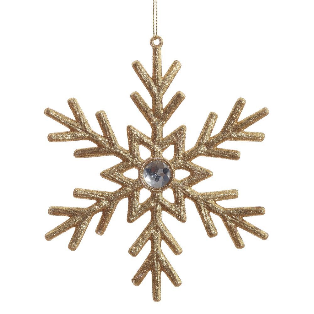 Изображение товара Елочная игрушка 807634 14 см x 0.4 см жёлтый/золотой