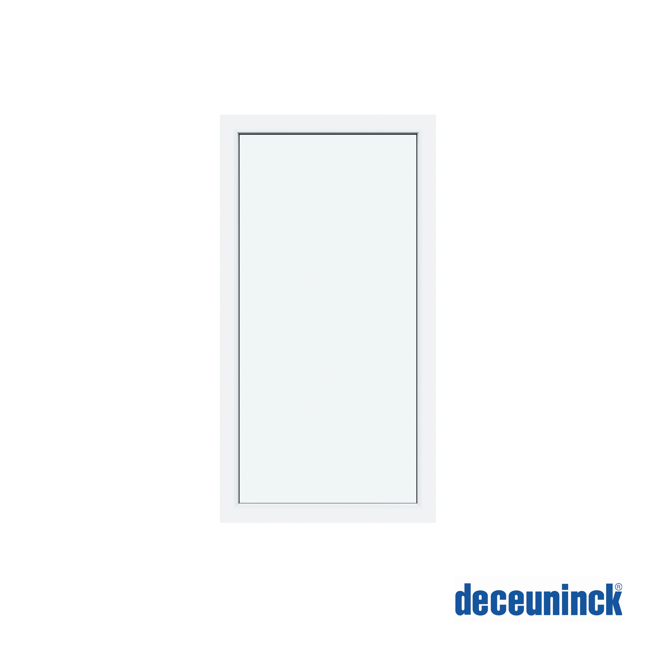 Изображение товара Пластиковое окно ПВХ Deceuninck Форвард 80x125 см одностворчатое глухое двойное стекло