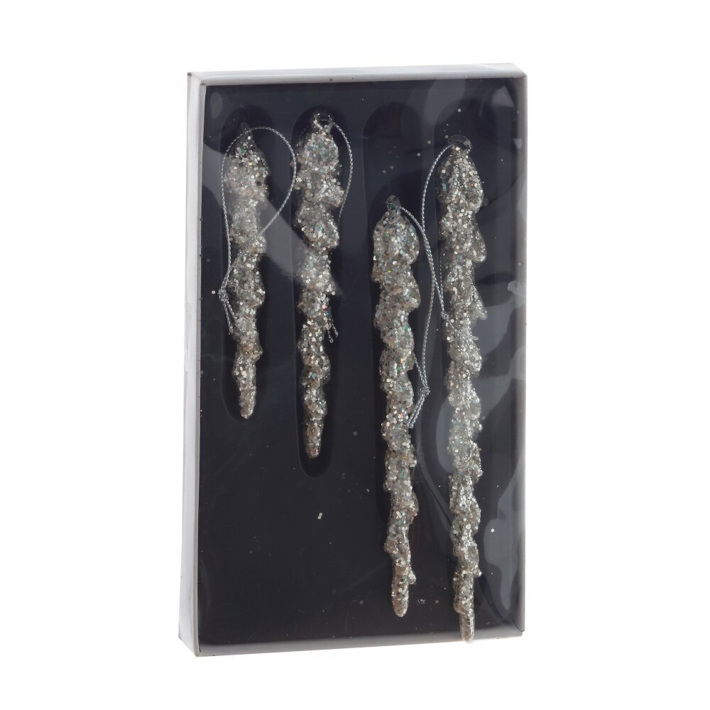 Изображение товара Набор елочных игрушек 805823 22 см x 2.5 см жёлтый/золотой 4 шт