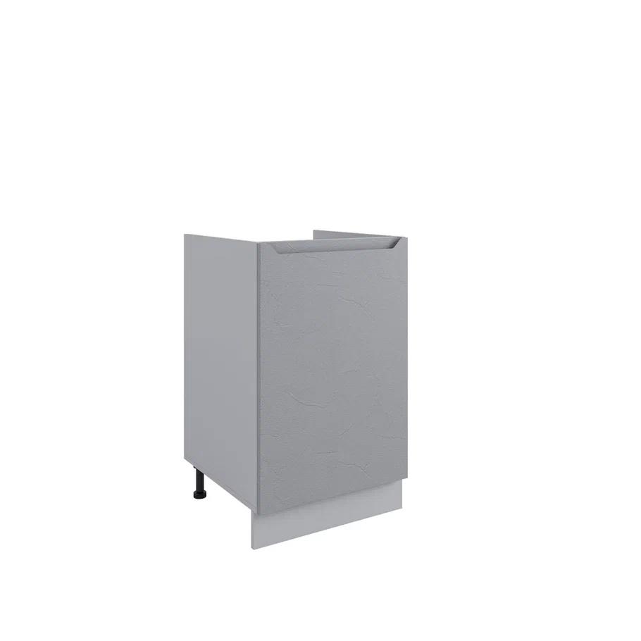 Изображение товара Кухонный шкаф на пол для кухни серия Грейстоун 50x81.6x60 см светло-серый ЛДСП