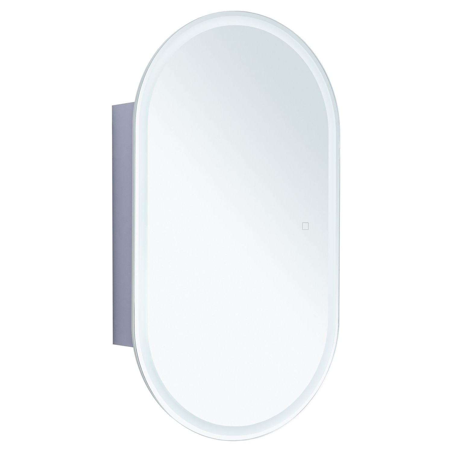 Изображение товара Зеркальный шкаф Aquanet Монте 50 с LED подсветкой белый современный стиль