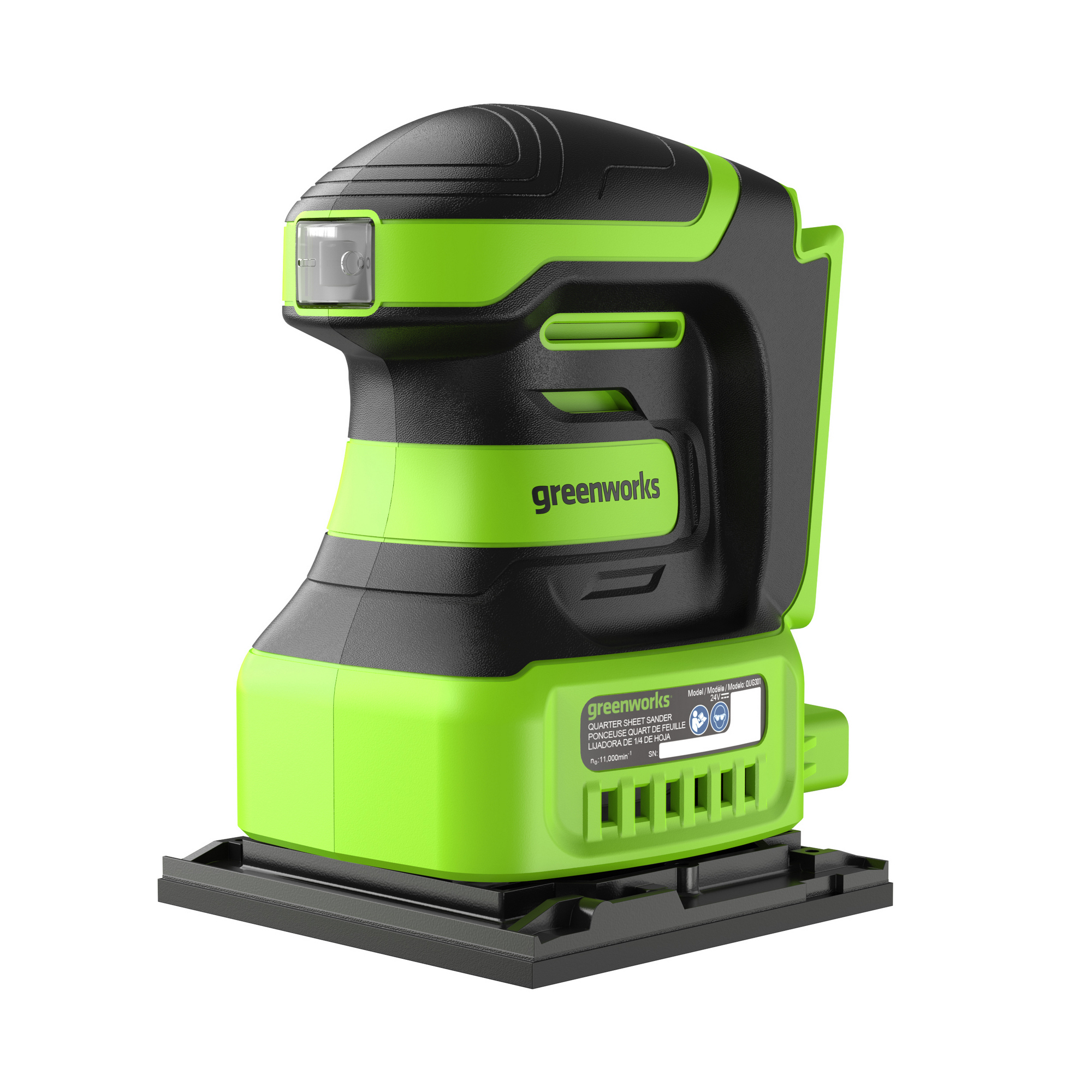 Изображение товара Вибрационная шлифовальная машина аккумуляторная Greenworks G24SS14 24 В Li-Ion 140x115 мм, без АКБ и ЗУ