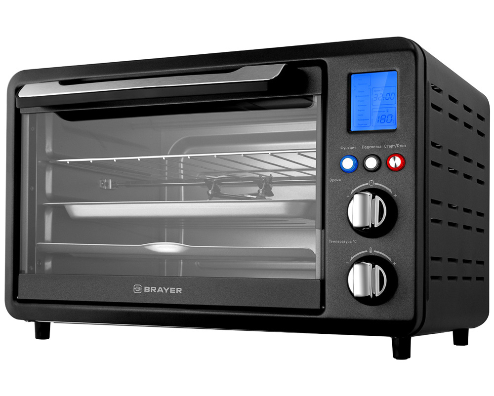 Изображение товара Электропечь BRAYER 1500 Вт 25 л черная с грилем и таймером