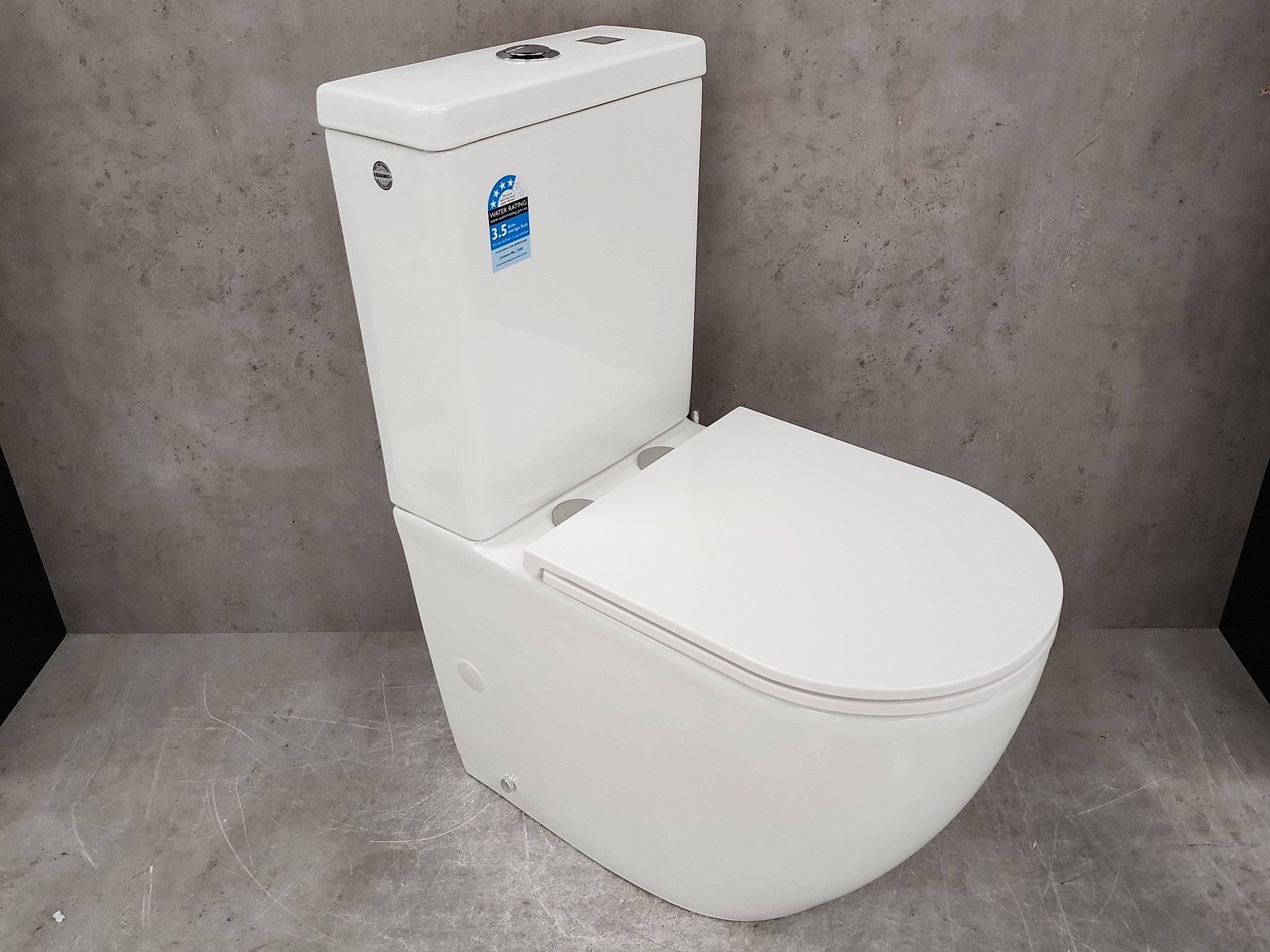 Изображение товара Унитаз-компакт Bloomix Global 2031/UF1 Ceramic, безободковый