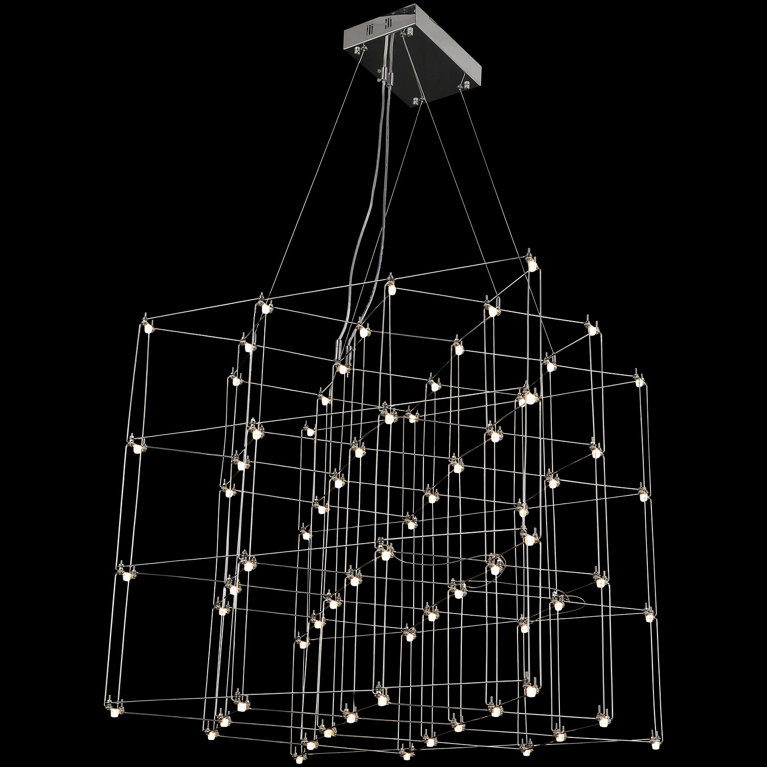 Изображение товара Люстра подвесная светодиодная Illumico IL0471-25W-79 CR современная хром для низких потолков