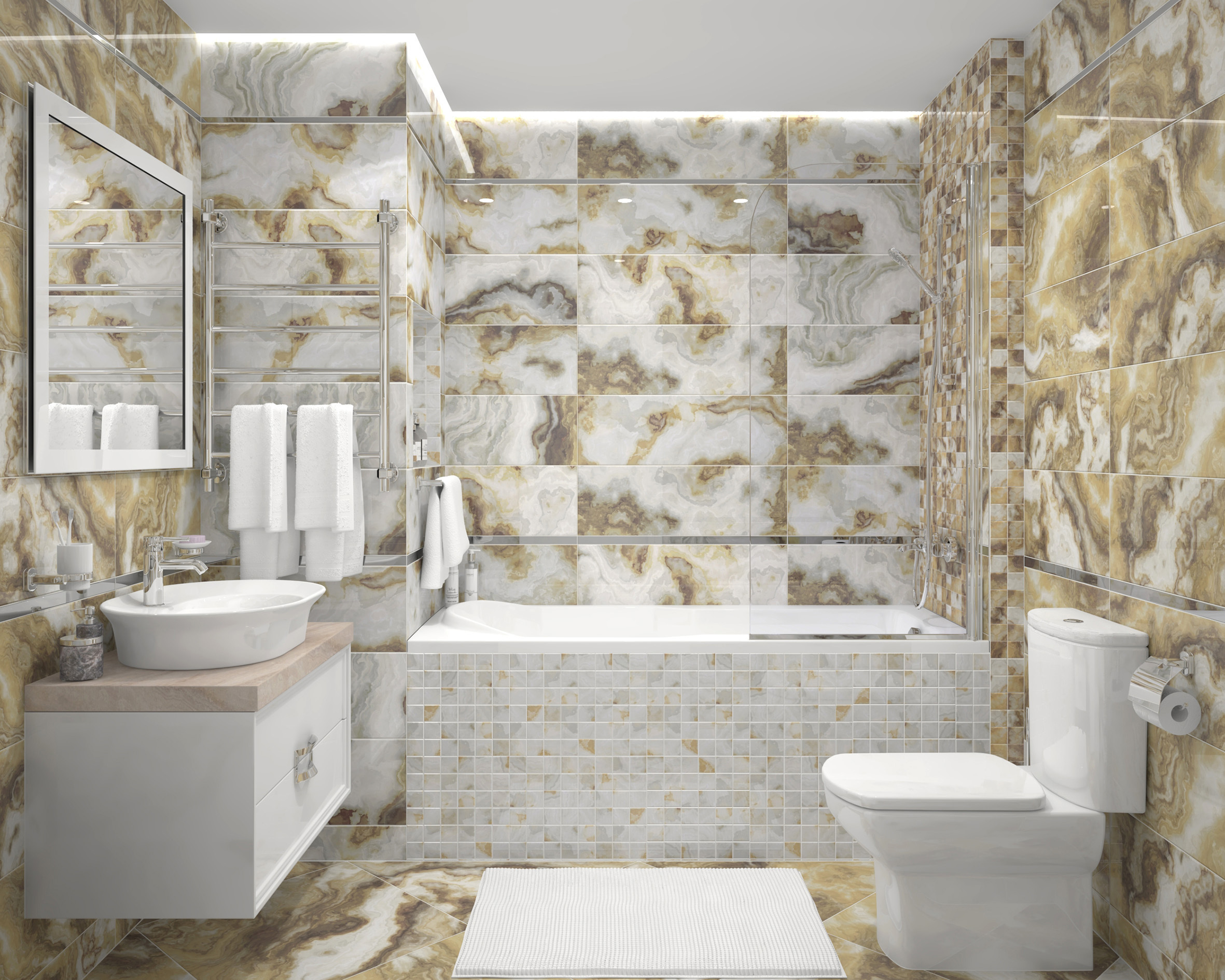 Изображение товара Керамическая плитка Laparet Honey х9999219637 25x75см 1.69 м² цвет кремовый, цена за упаковку