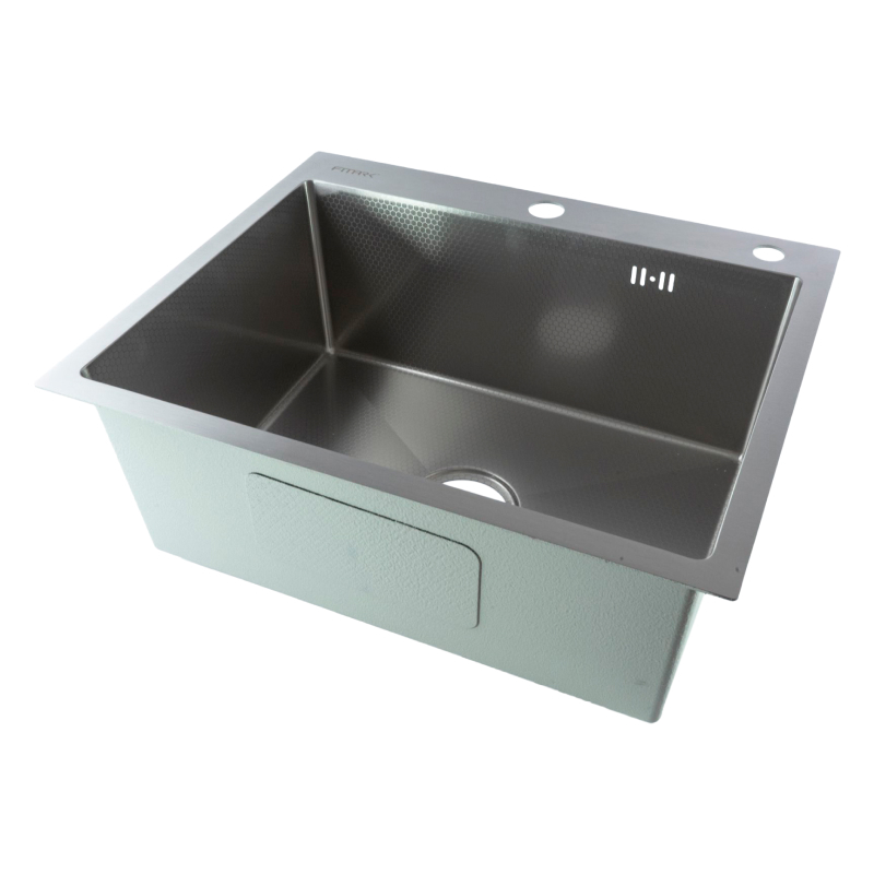 Изображение товара Мойка для кухни Fmark FSC5545L-LM 45x55 см глубина чаши 21 см нержавеющая сталь цвет сатин Изображение товара Мойка для кухни Fmark FSC5545L-LM 45x55 см глубина чаши 21 см нержавеющая сталь цвет сатин