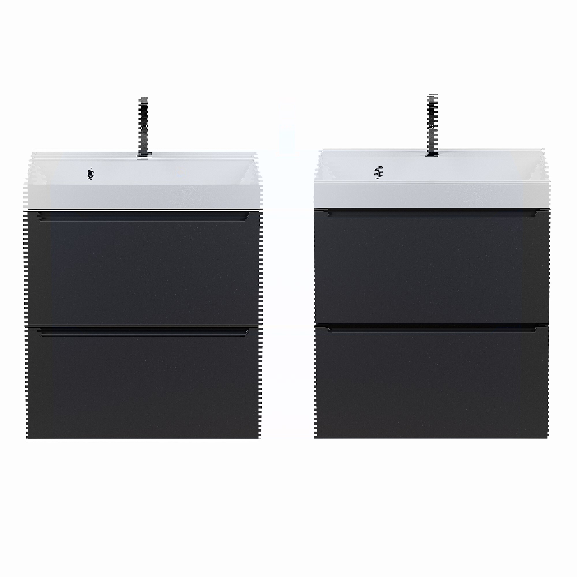 Изображение товара Подвесная тумба под раковину Uperwood Tanos 100 см черный современный дизайн