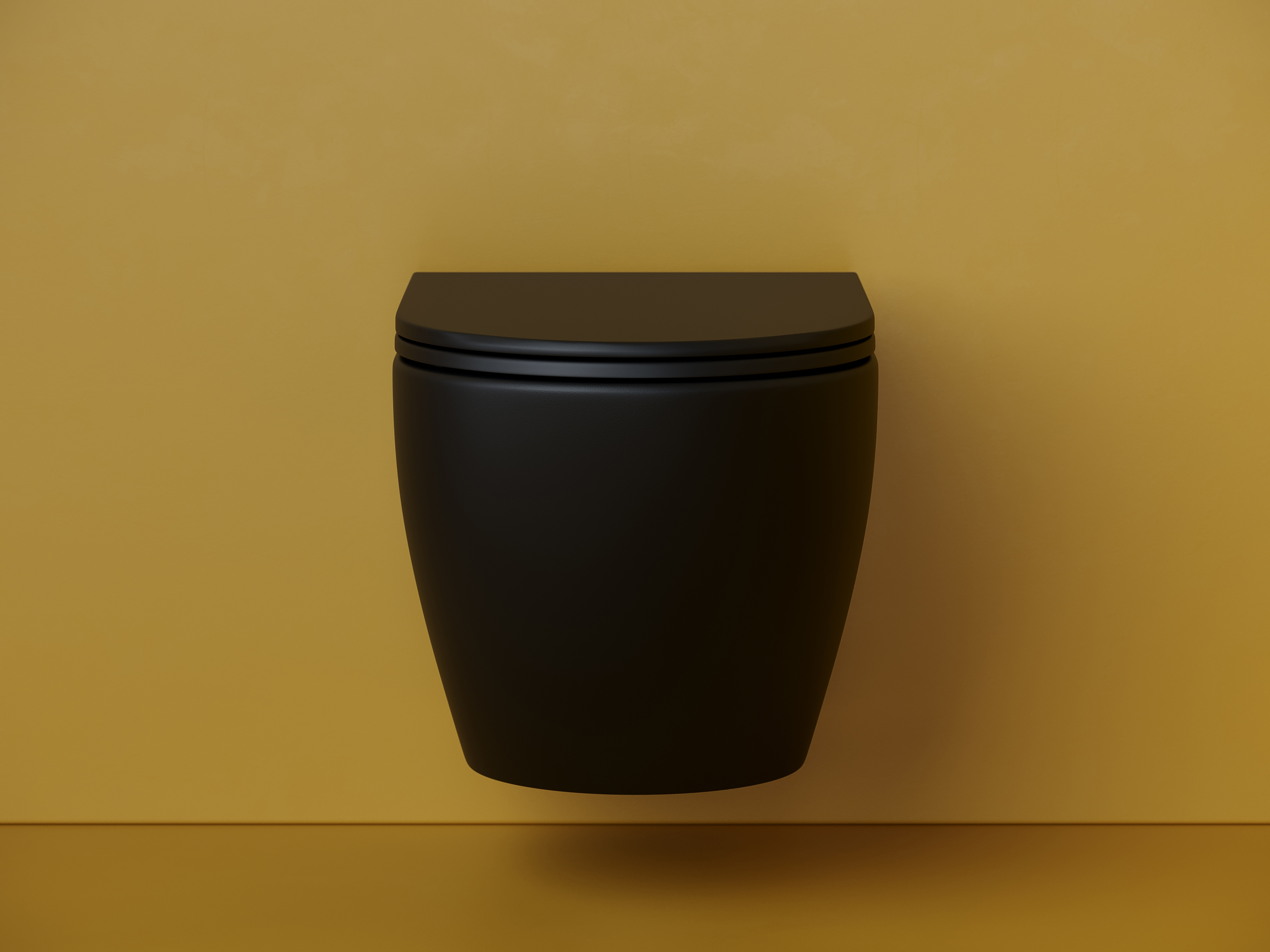 Изображение товара Подвесной унитаз Ceramicanova Metropol CN4002TMB безободковый с микролифтом черный матовый