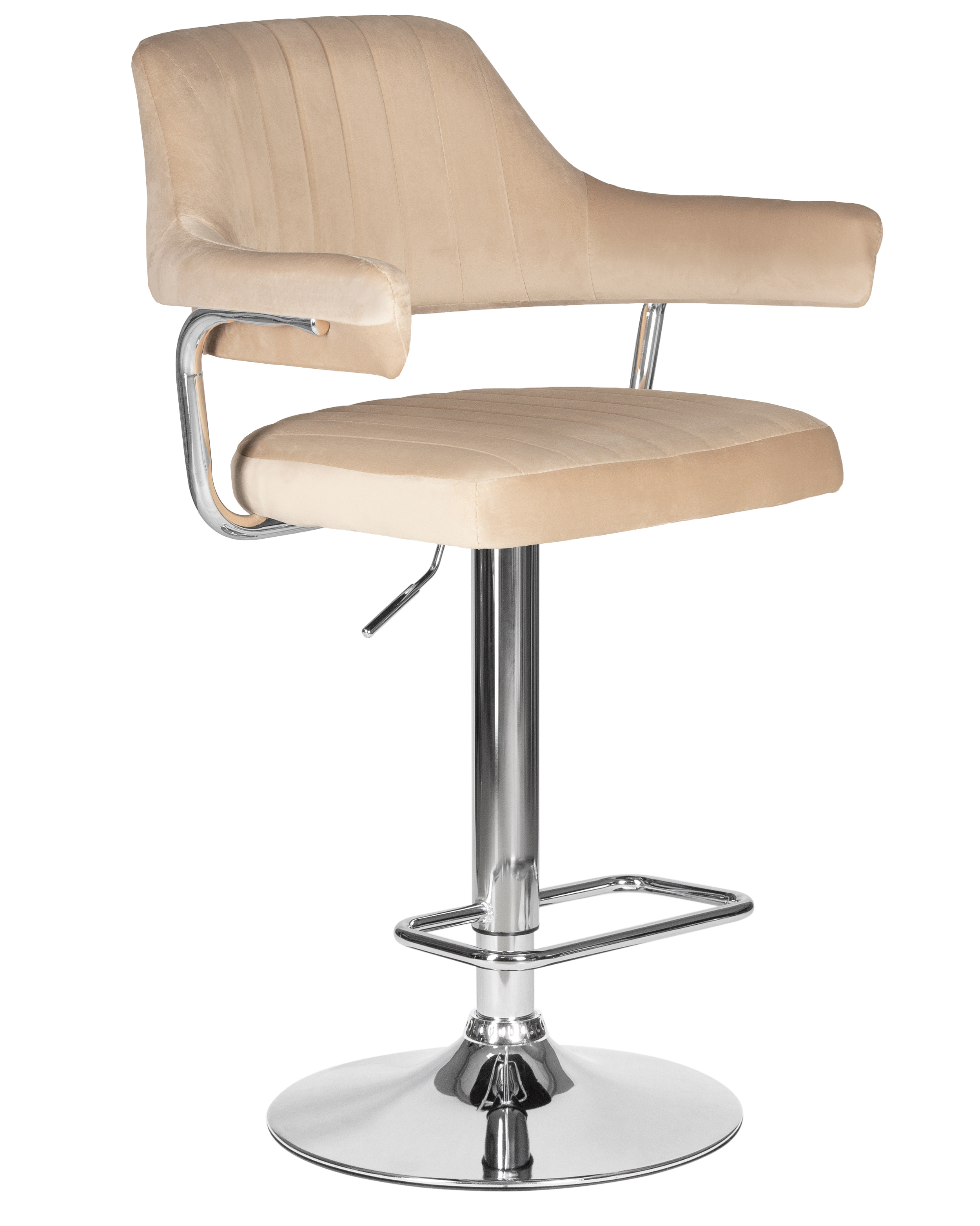 Изображение товара Барный стул Dobrin Charly 61x120x54 см цвет бежевый