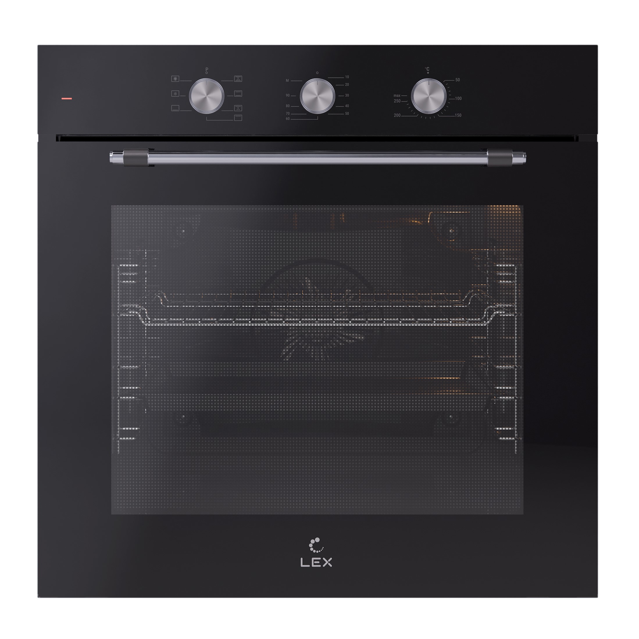 Изображение товара Духовой шкаф Lex EDP 670 BL MAX черный 78 л механический управление
