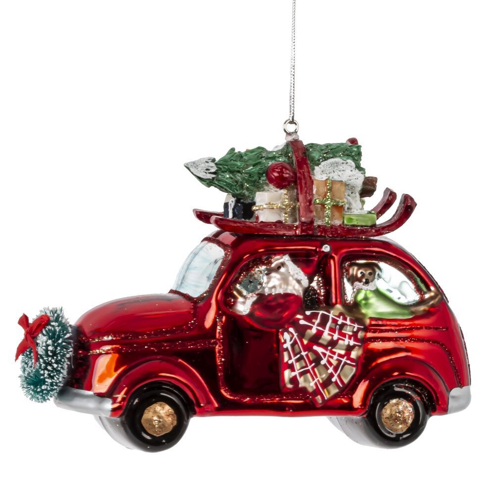 Изображение товара Елочная игрушка 813795 9 см красная для новогодней елки