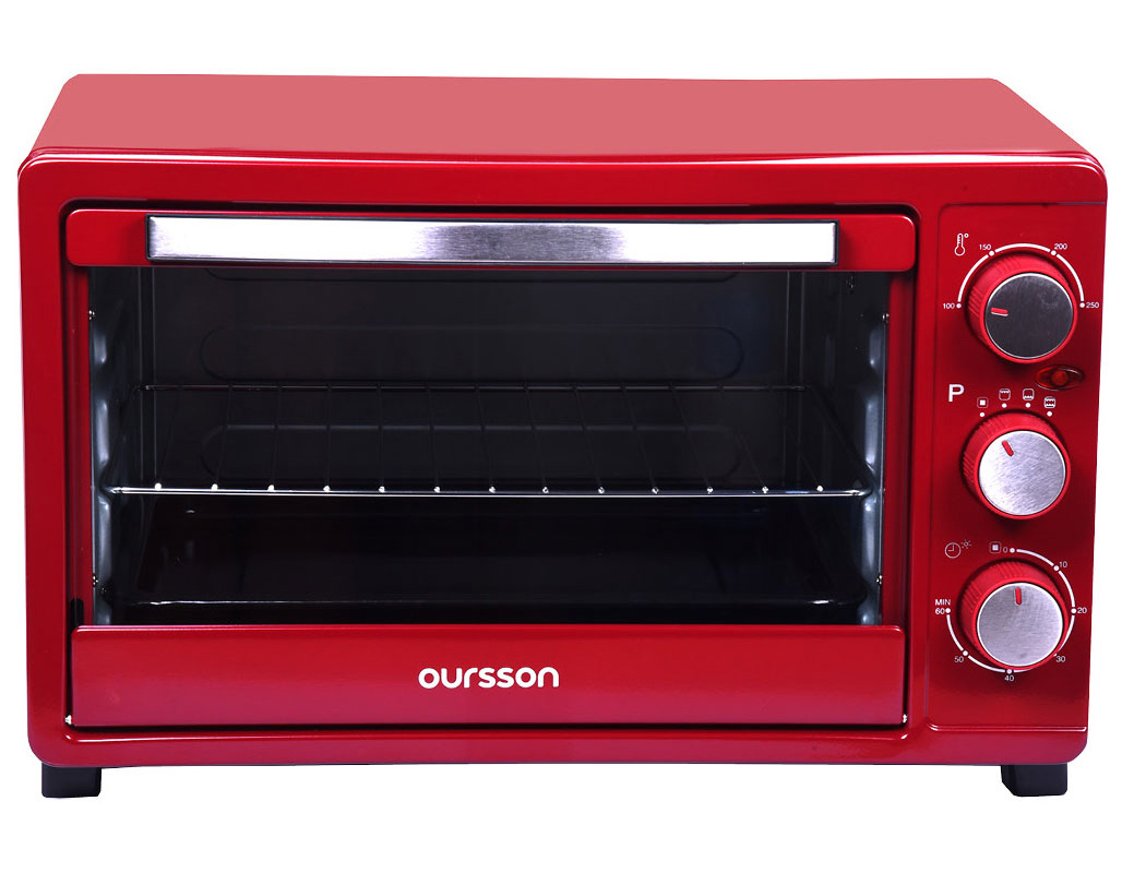Изображение товара Электропечь Oursson MO2325 1500 Вт 23 литра красная с таймером и подсветкой