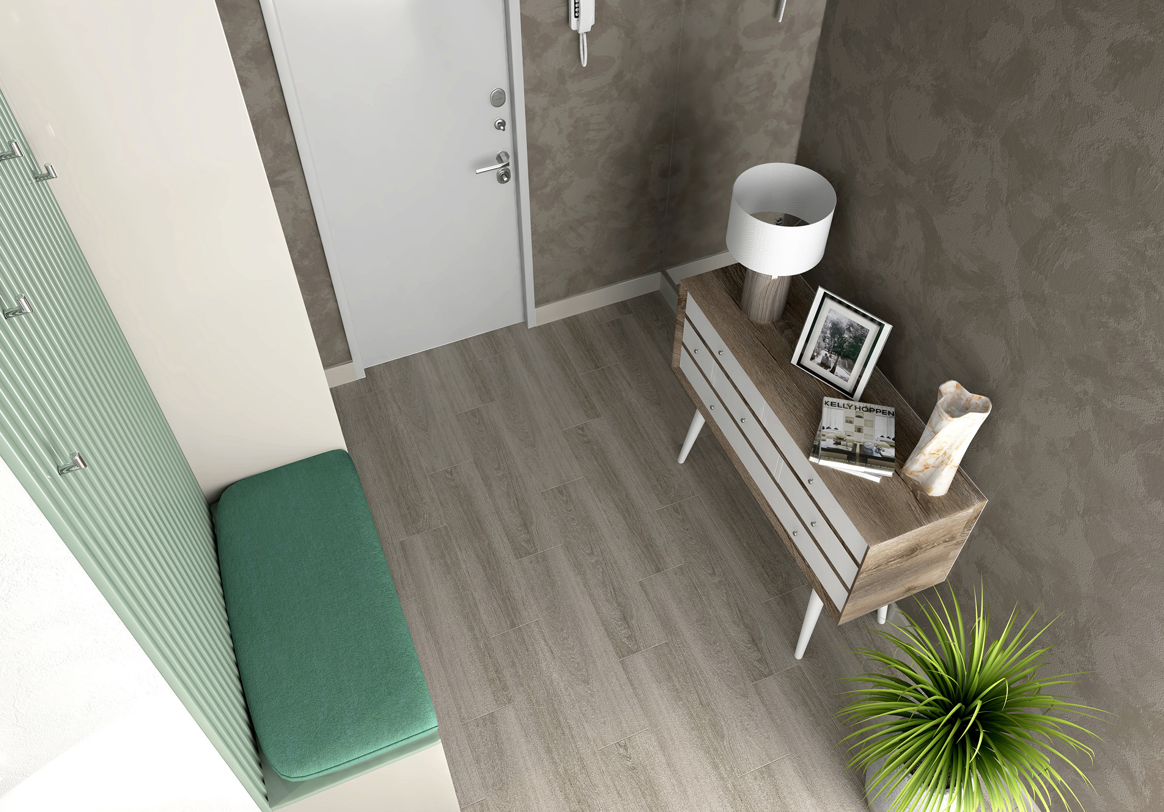 Изображение товара Керамогранит Laparet Madera Серый 20x80 см