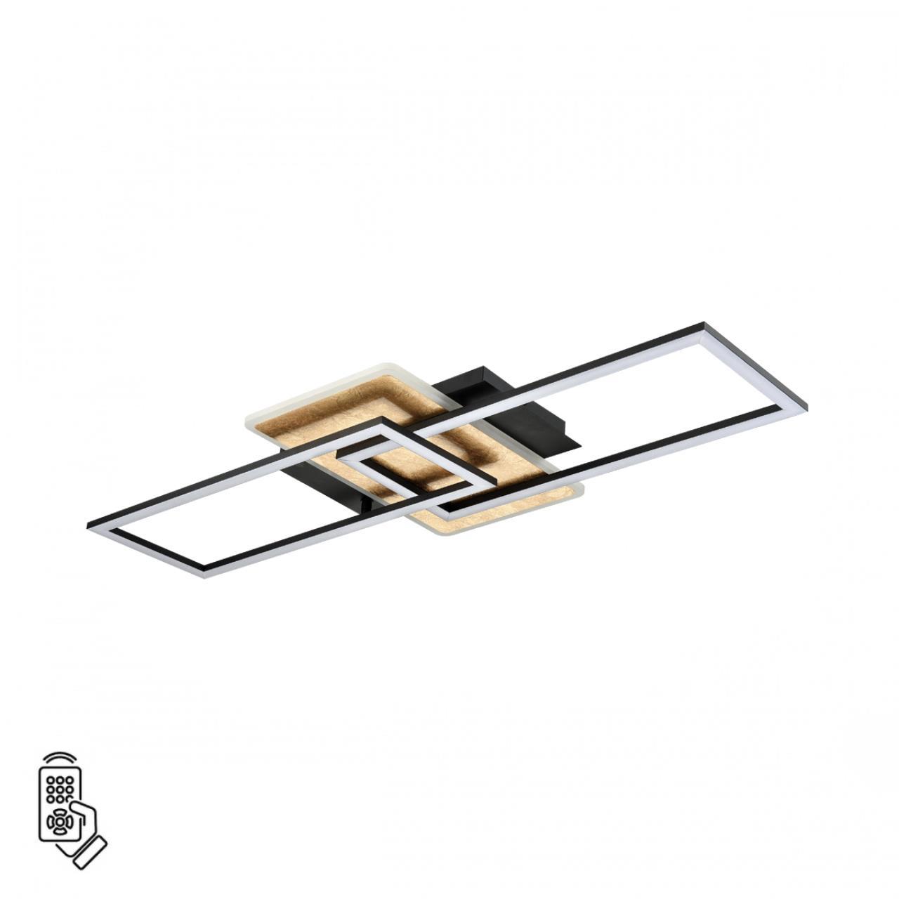 Изображение товара Люстра потолочная светодиодная Lumion Ledio с пультом управления 18 м² нейтральный белый свет цвет черный