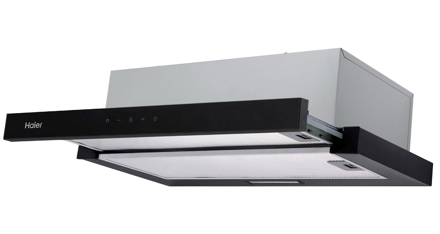 Изображение товара Встраиваемая вытяжка Haier HVX-T642GB 60 см черная с сенсорным управлением
