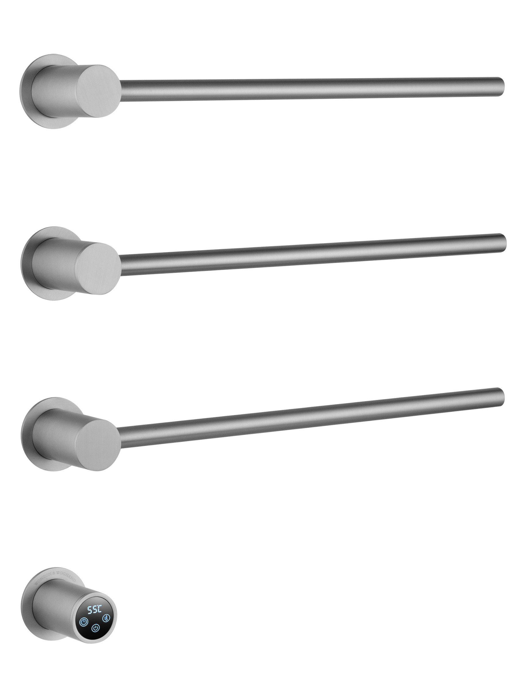 Изображение товара Электрический полотенцесушитель Wonzon & Woghand Hamburg 60 Вт никель