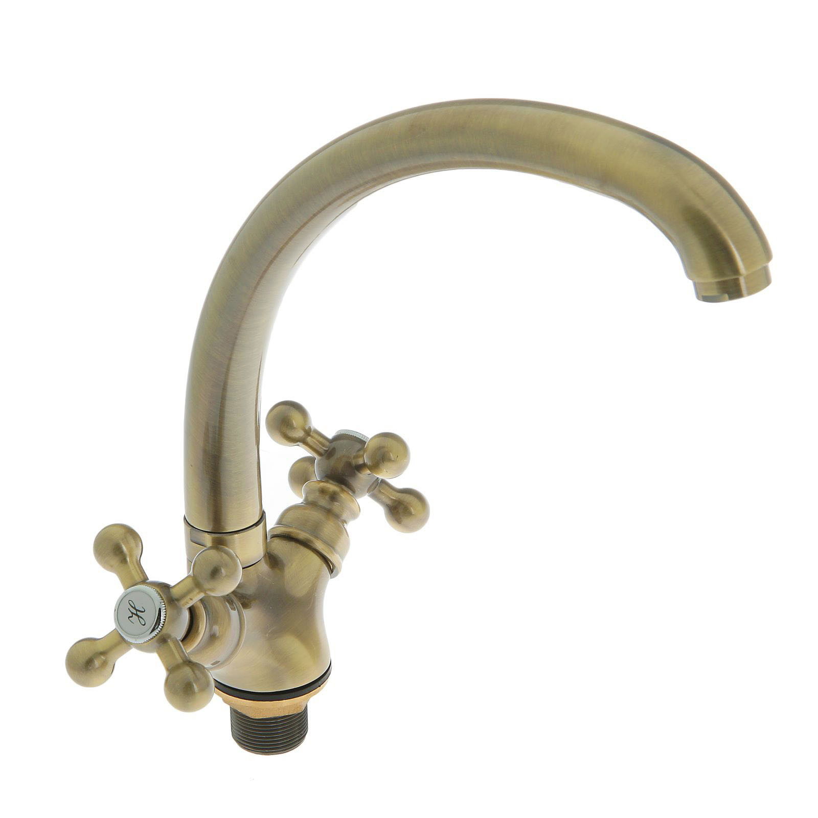 Изображение товара Двухвентильный кухонный смеситель Accoona латунь бронза 4071C