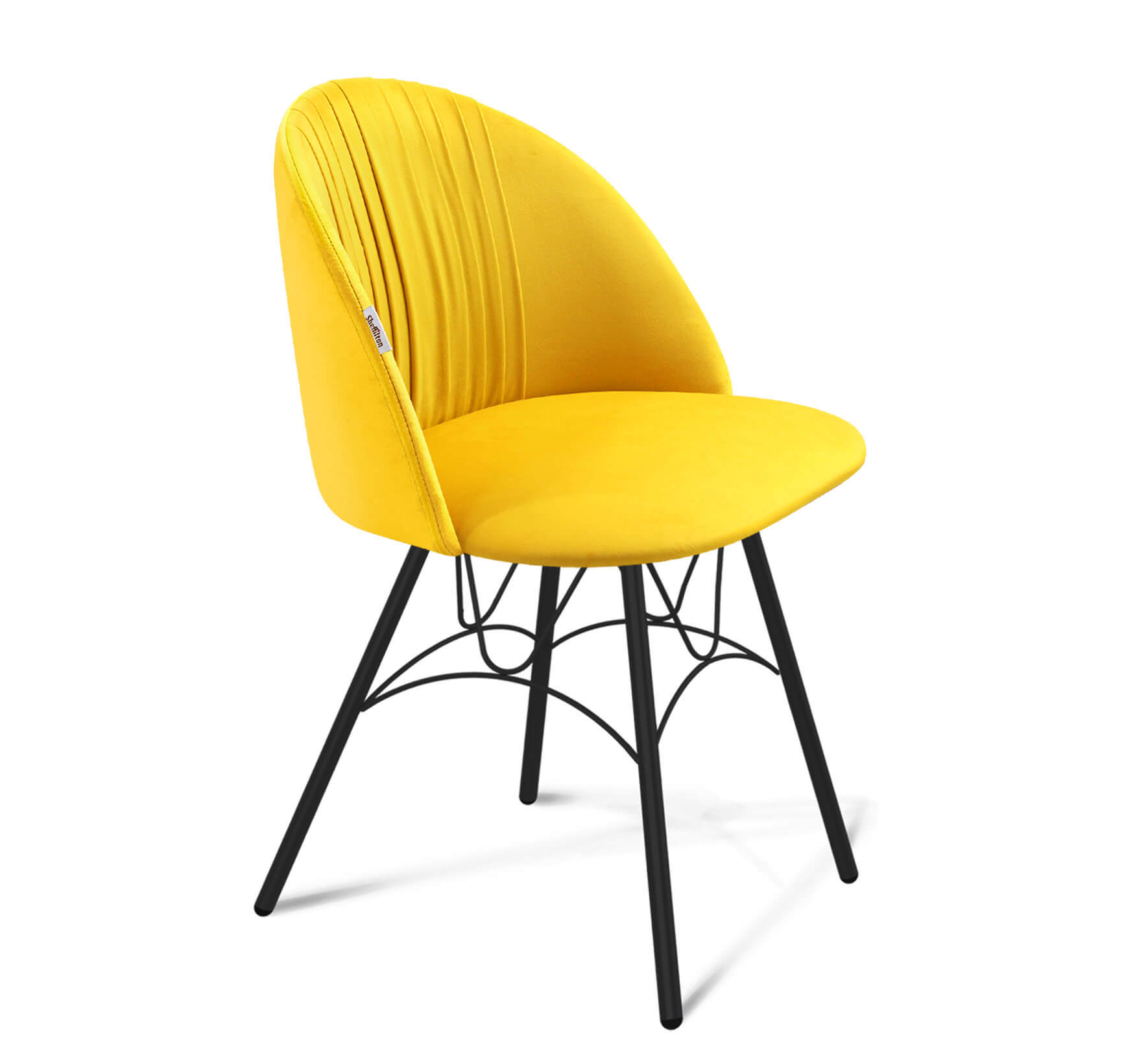 Изображение товара Стул Sheffilton 2347985302 49x78.5x53 см велюр цвет Желтый