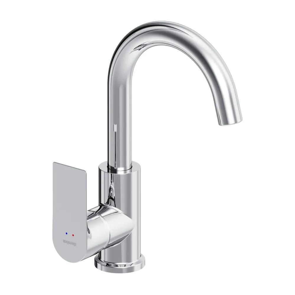 Изображение товара Смеситель для раковины Apollo Damixa с поворотным изливом хром 470220000