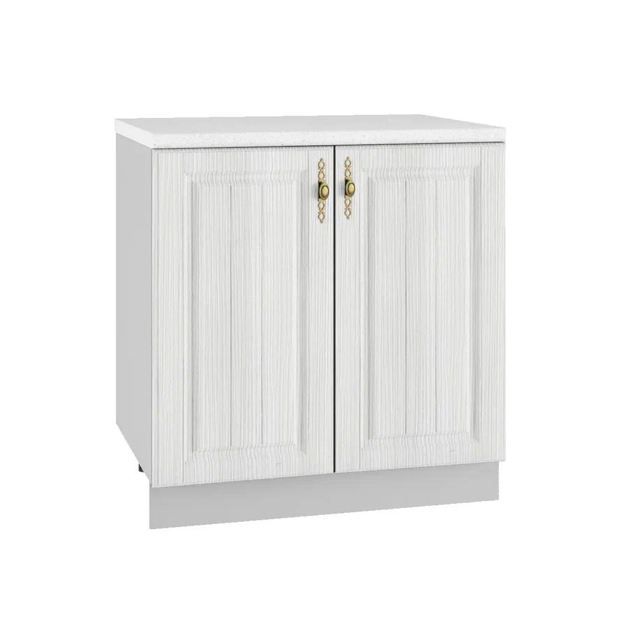 Изображение товара Кухонный шкаф напольный Сандал Вуд 80x81.6x60 см ЛДСП светло-бежевый