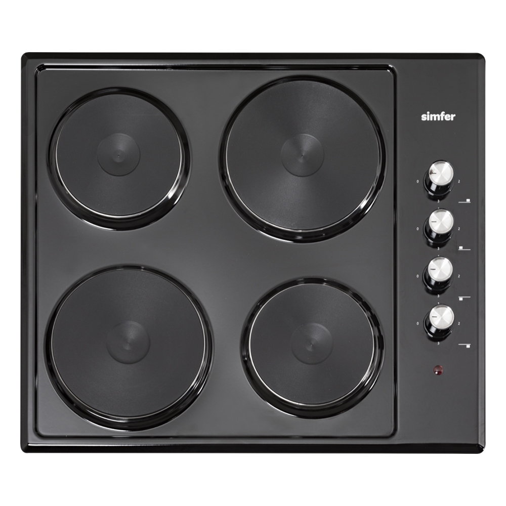 Изображение товара Электрическая варочная панель Simfer H60E04B016 347172 60 см 4 конфорки цвет черный