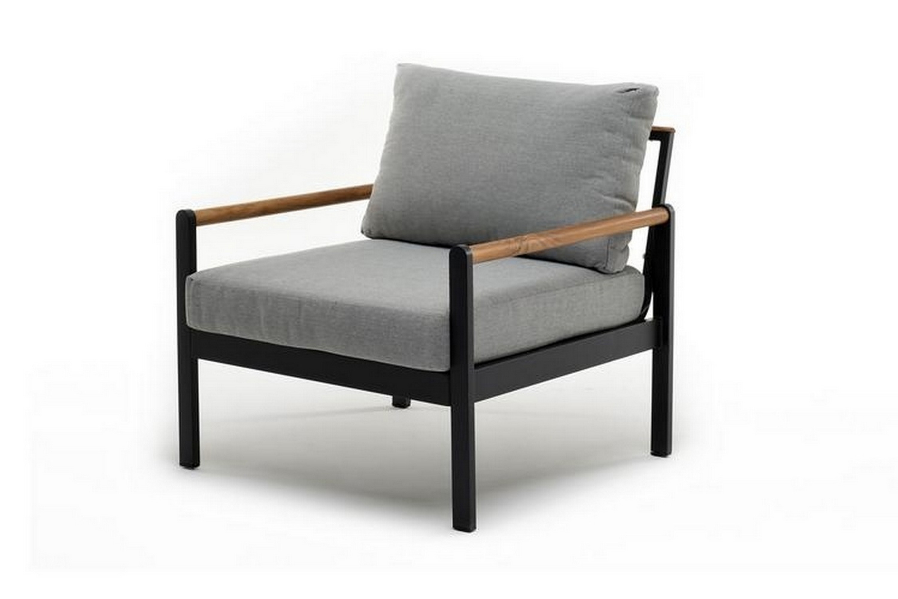 Изображение товара Современное садовое кресло с подушкой Joygarden MAYA 41103 серое алюминий