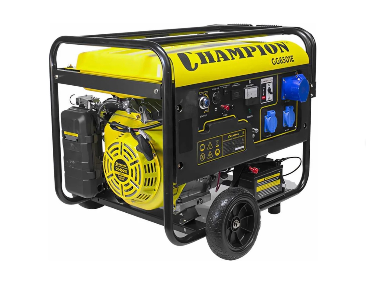 Изображение товара Бензиновый генератор Champion GG6501E с автоматическим вводом резерва и мощностью 5.5 кВт